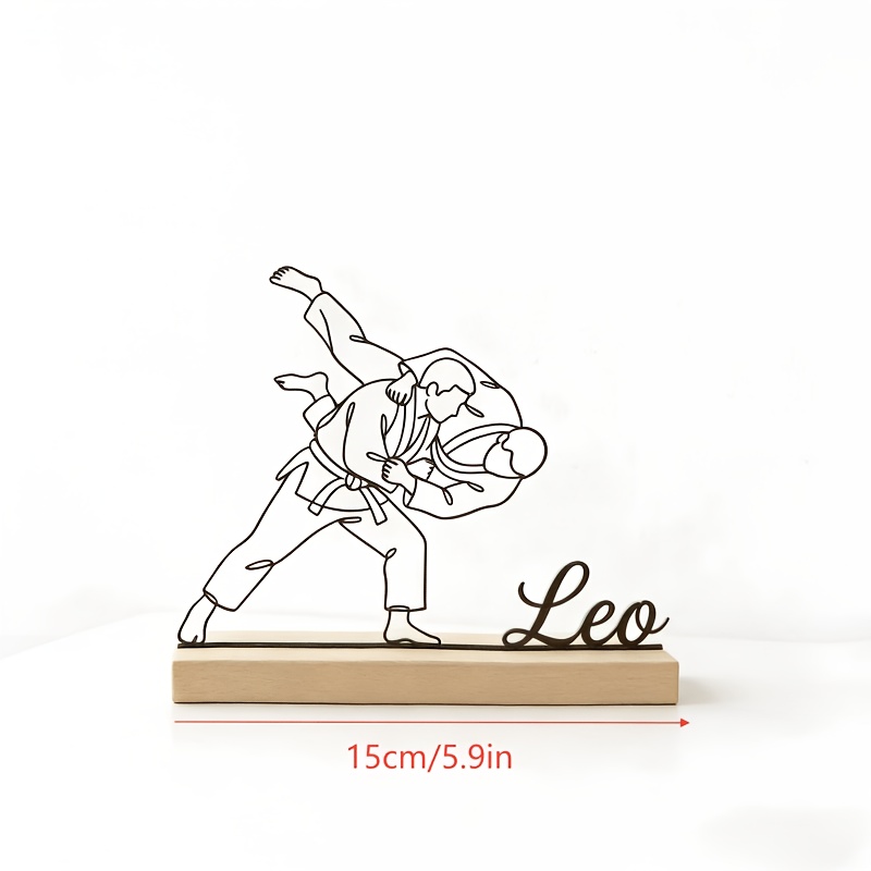 รูปปั้นศิลปะการต่อสู้ยูโดแกะสล - Personalized Engraved Gift บทวิจารณ์และราคา