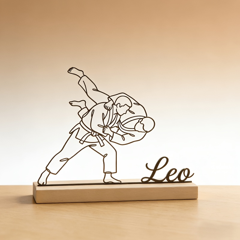 รูปปั้นศิลปะการต่อสู้ยูโดแกะสล - Personalized Engraved Gift บทวิจารณ์และราคา