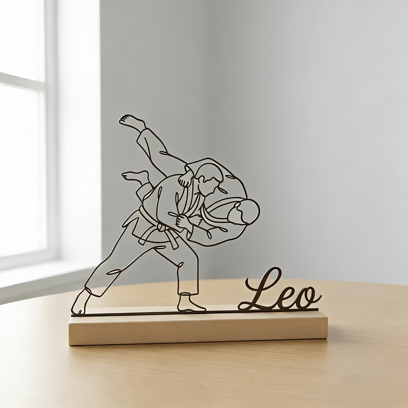 รูปปั้นศิลปะการต่อสู้ยูโดแกะสล - Personalized Engraved Gift บทวิจารณ์และราคา