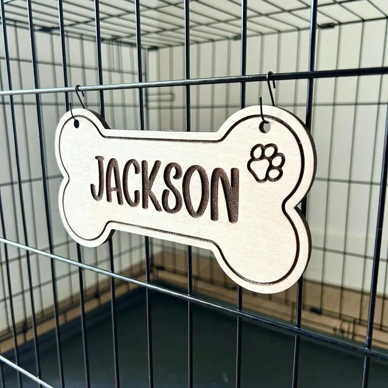 ป้ายห้อยคอสุนัขไม้แบบกำหนดเอง  - Personalized Engraved Gift บทวิจารณ์และราคา