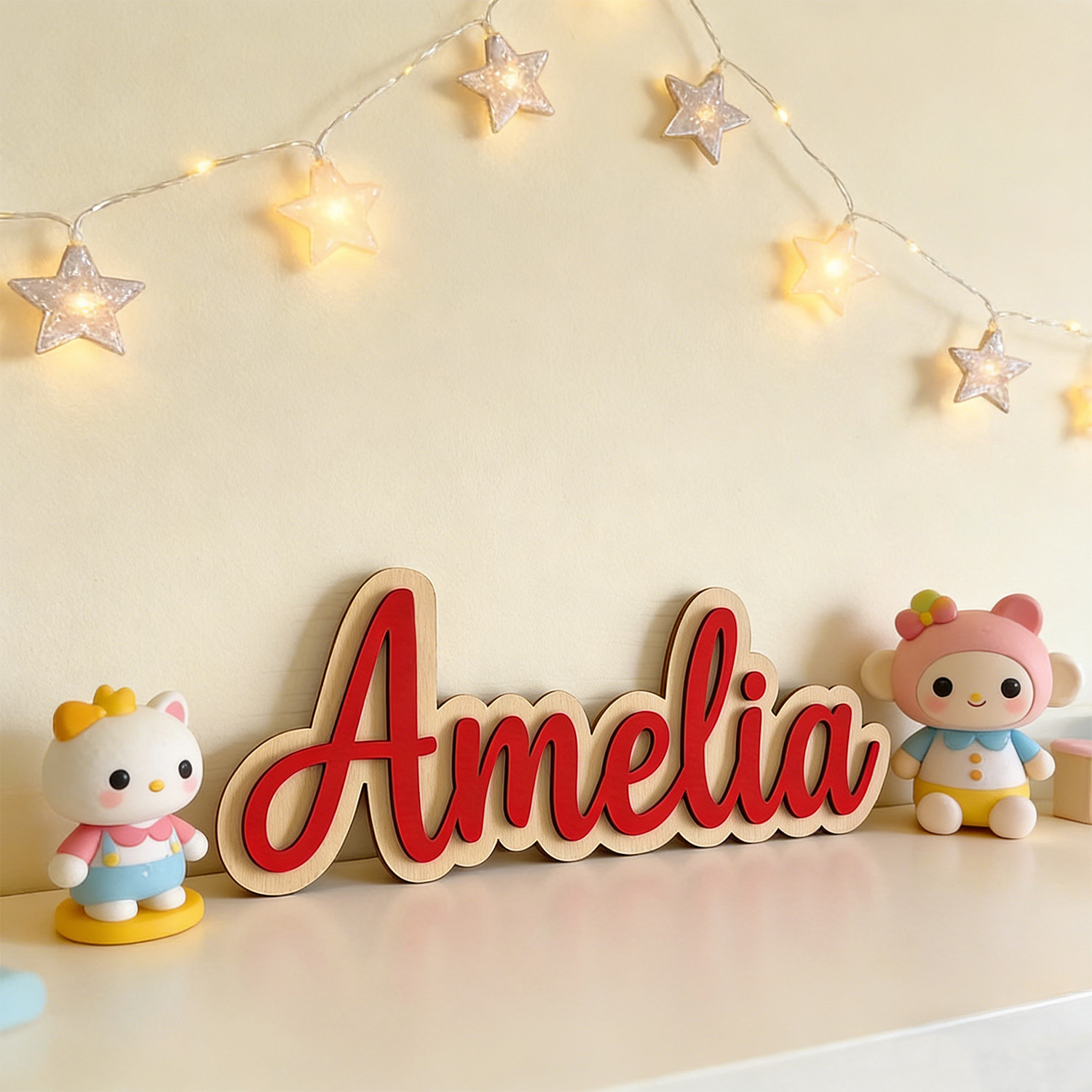 ป้ายชื่อสกุลไม้สองชั้นแบบกำหนด - Personalized Engraved Gift บทวิจารณ์และราคา