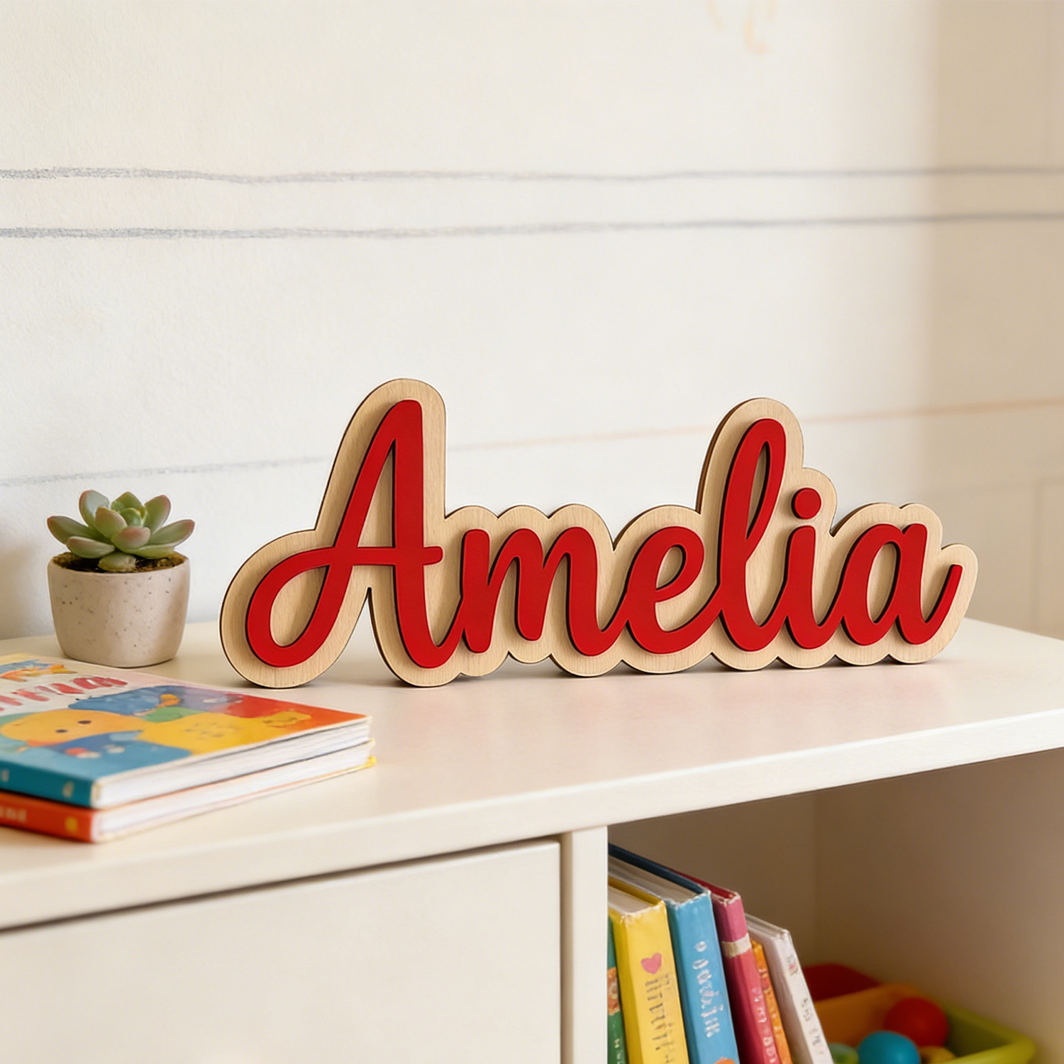 ป้ายชื่อสกุลไม้สองชั้นแบบกำหนด - Personalized Engraved Gift บทวิจารณ์และราคา